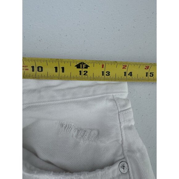 AGOLDE Jeans Womens 25 White Distressed Highrise The 90s Jean City Design Retro - Picture 7 of 13